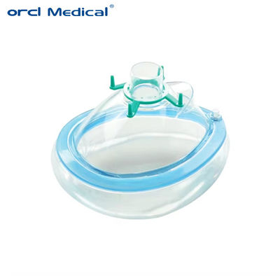 ماسک تنفسی یکبار مصرفی صورت اکسیژن سیلیکون پزشکی ماسک بی حسی PVC بدون شیر انفجار ماسک بی حسی