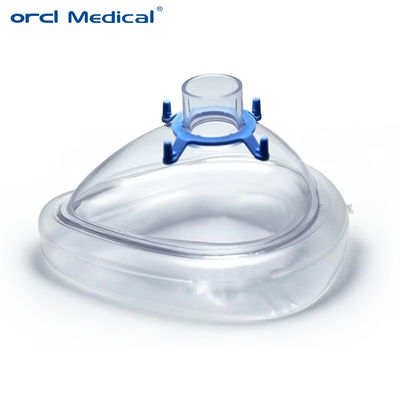 ماسک تنفسی اکسیژن یکبار مصرفی سیلیکون پزشکی ماسک بی حسی PVC بدون شیر تنفسی