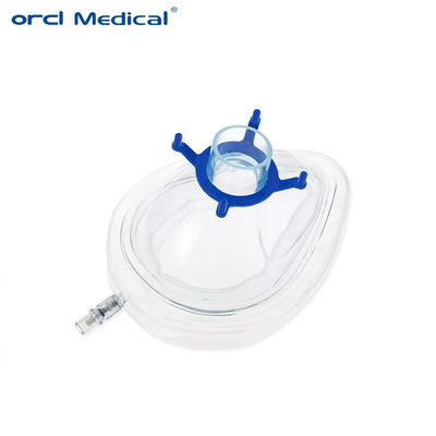 سرویس OEM پزشکی یکبار مصرف بیهوشی ماسک صورت لاتکس رایگان PVC ماسک بیهوشی XL XXL اندازه