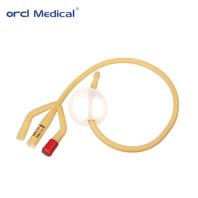 فابریک عمده فروشی یکبار مصرفی طبي ادرار زرد Fr6-30 کاتتر فولی لاتکس با 2 راه 3 راه